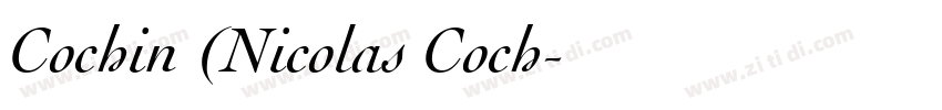 Cochin (Nicolas Coch字体转换